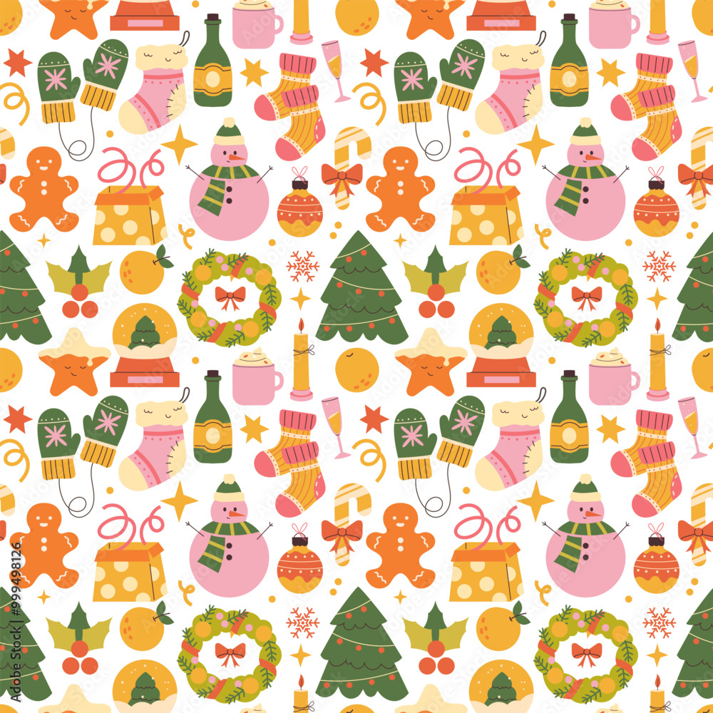 Fototapeta premium happy holidays retro background. merry christmas vector background