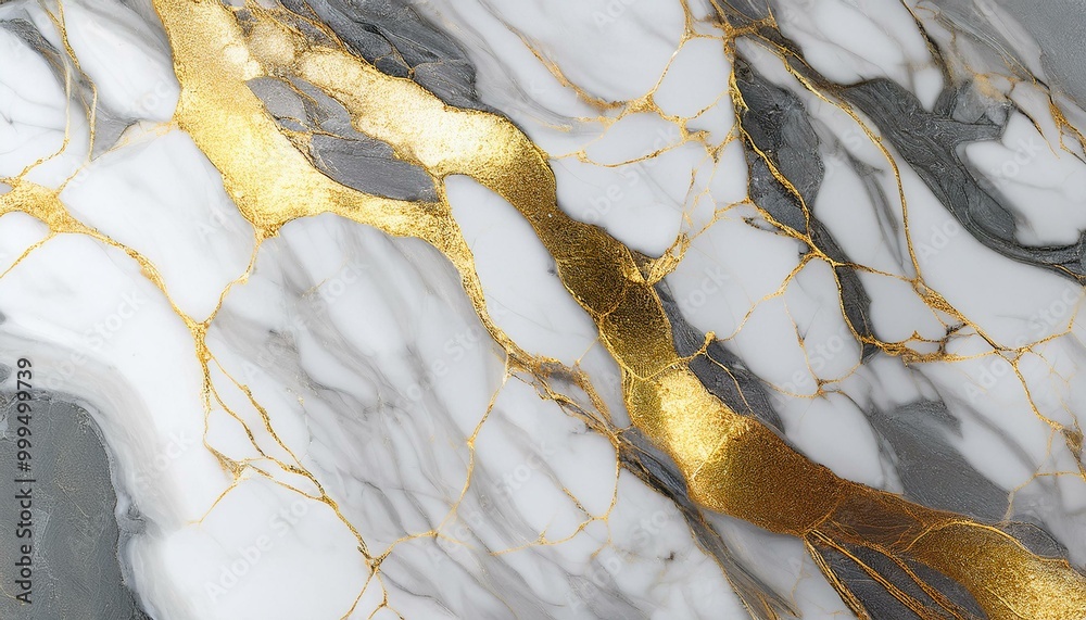 Obraz premium Realistische Marmor Textur mit feinen Gold Adern Hohe Qualität 