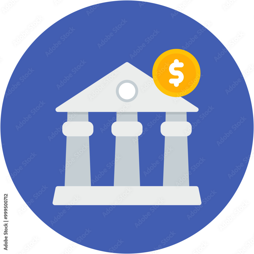 Commercial Bank icon vector image. Can be used for Banking. Commercial Bank icon vector image. Can be used for Banking.