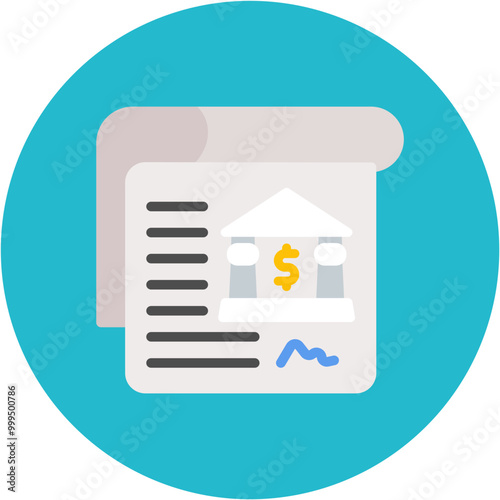 Current Account icon vector image. Can be used for Banking.