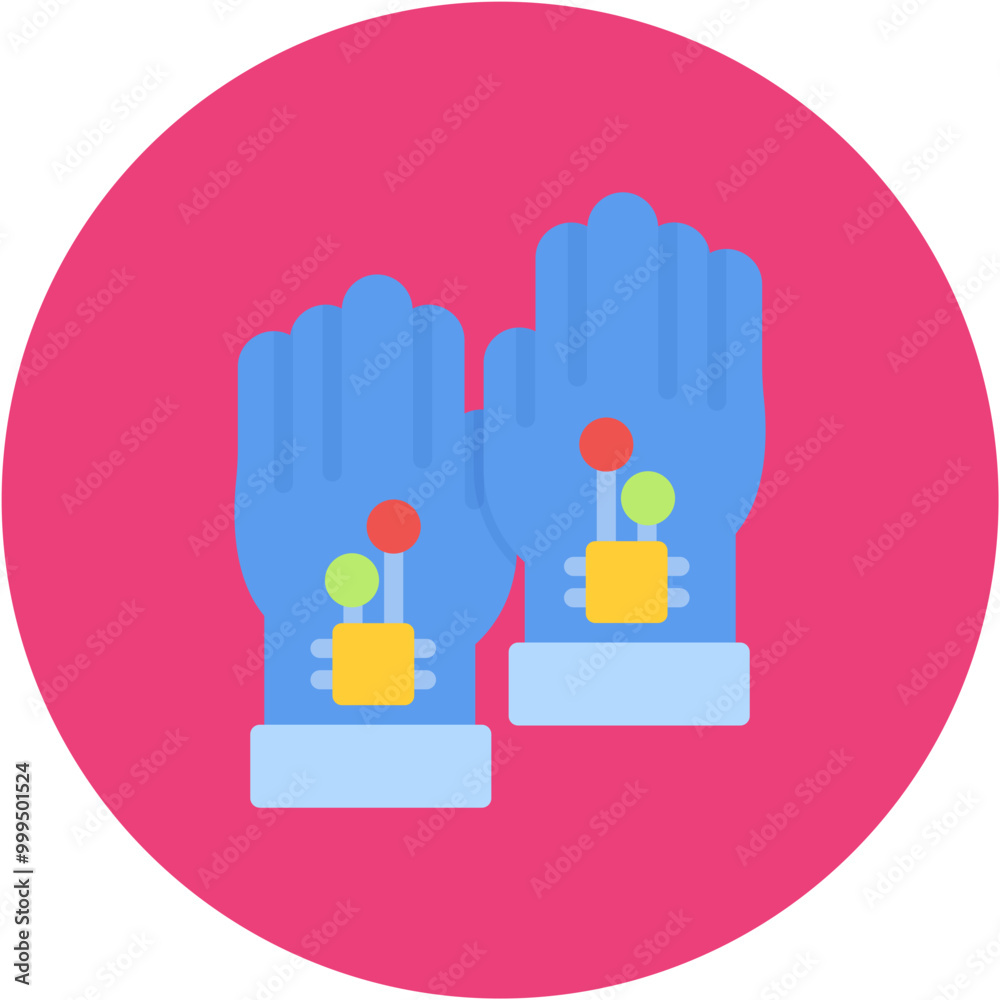 Wired Gloves icon vector image. Can be used for Augmented Reality. Wired Gloves icon vector image. Can be used for Augmented Reality.