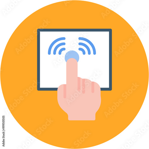 Wallpaper Mural Touch Controller icon vector image. Can be used for Augmented Reality. Torontodigital.ca