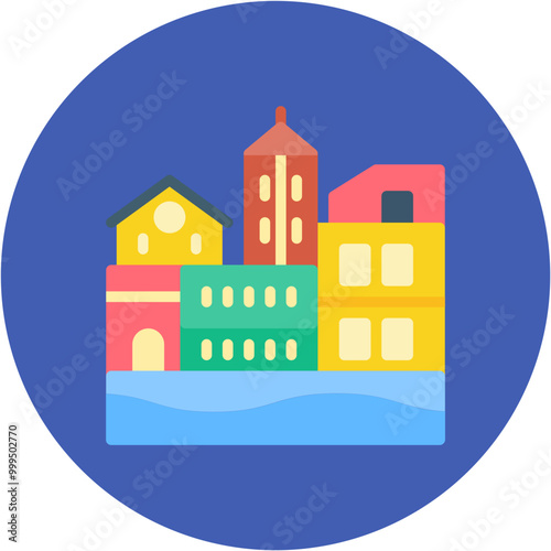 Cinque Terre icon vector image. Can be used for Italy.