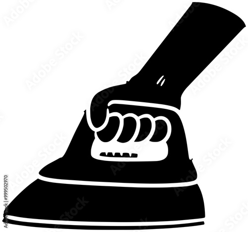 work illustration house silhouette home logo iron icon laundry outline ironing housework household clothes equipment clothing steam person appliance shape to vector graphic background