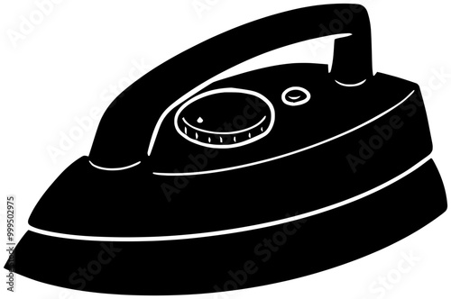work illustration house silhouette home logo iron icon laundry outline ironing housework household clothes equipment clothing steam person appliance shape to vector graphic background