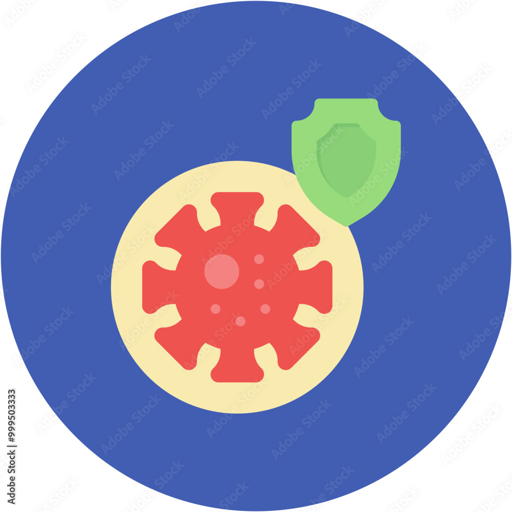 Immune System Shield icon vector image. Can be used for Infectious Diseases. Immune System Shield icon vector image. Can be used for Infectious Diseases.