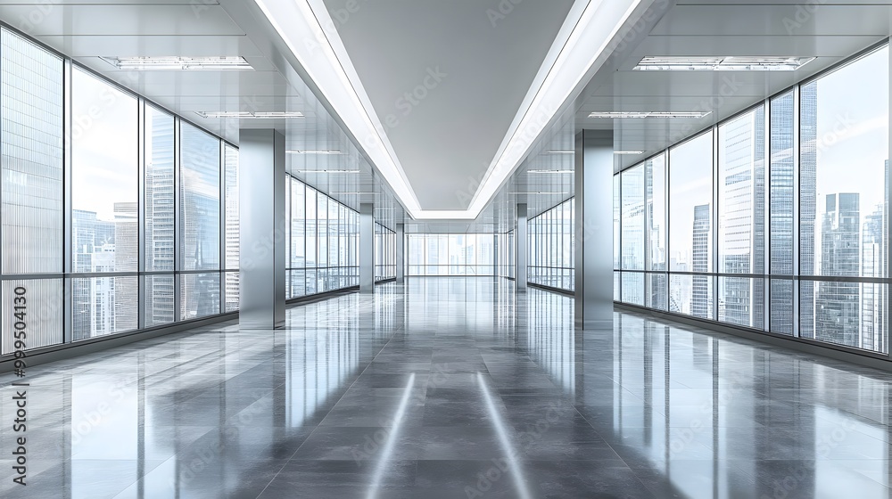 Empty floors and office buildings in the financial center. Empty floors and office buildings in the financial center.