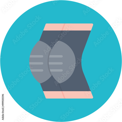 Kneepad icon vector image. Can be used for Rugby.