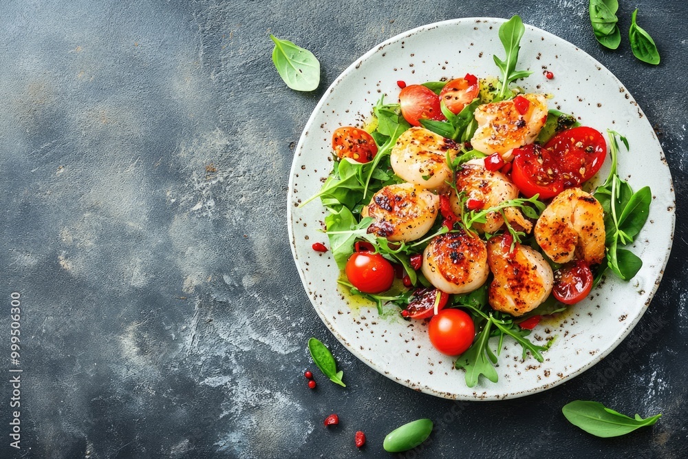 Copy space with a delicious plate of food, ready for menu or restaurant promotions Copy space with a delicious plate of food, ready for menu or restaurant promotions