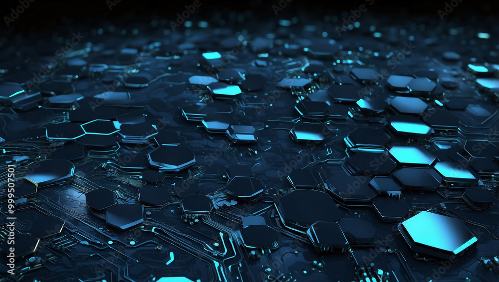 Fototapeta premium Blue Tech Background