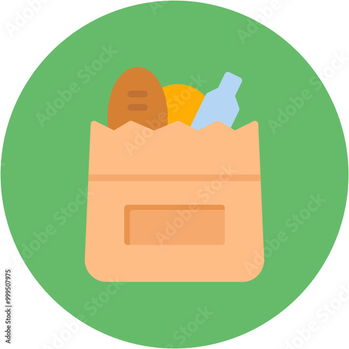 Grocery icon vector image. Can be used for Supermarket.