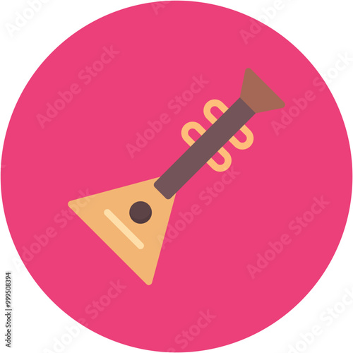 Balalaika icon vector image. Can be used for Instrument.