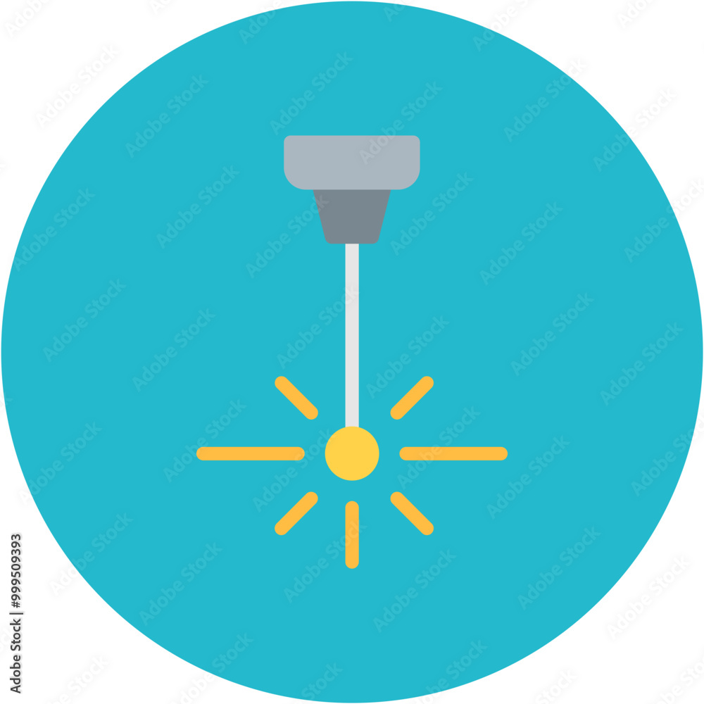 Laser Beam Line Icon