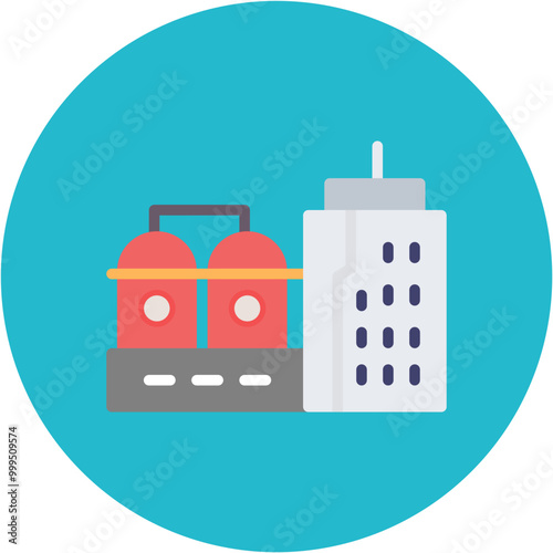 Refinery Line Icon