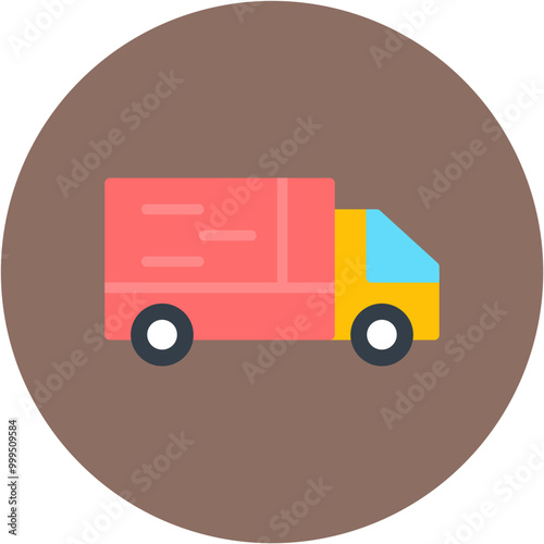 Truck Line Icon