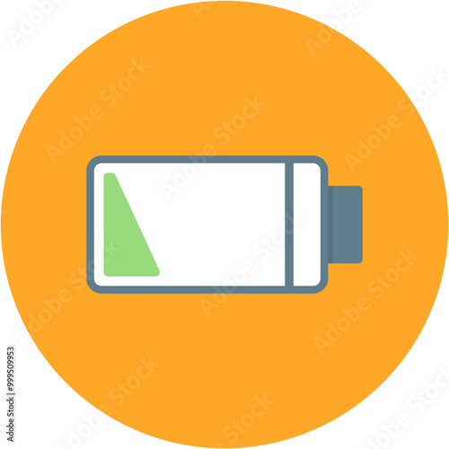 Low Battery icon vector image. Can be used for Battery and Power.