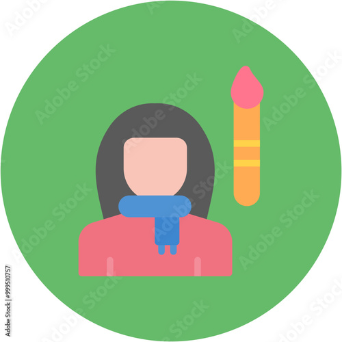 Artist Line Icon
