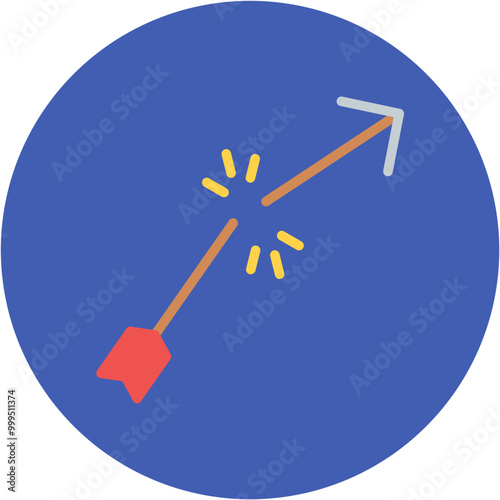 Broken Arrow icon vector image. Can be used for Archery.