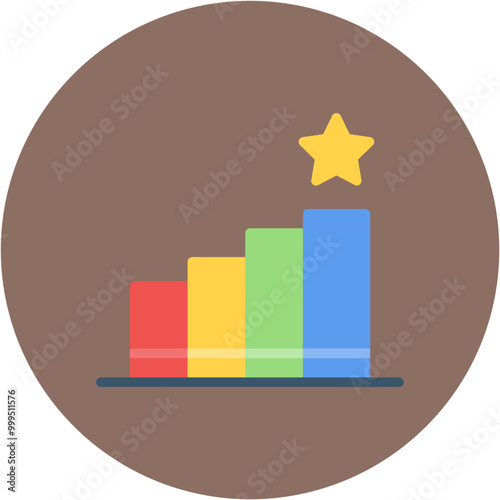 Podium icon vector image. Can be used for Archery.