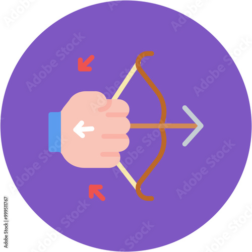 Tension icon vector image. Can be used for Archery.