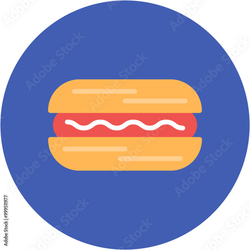 Hot Dog icon vector image. Can be used for Oktoberfest.