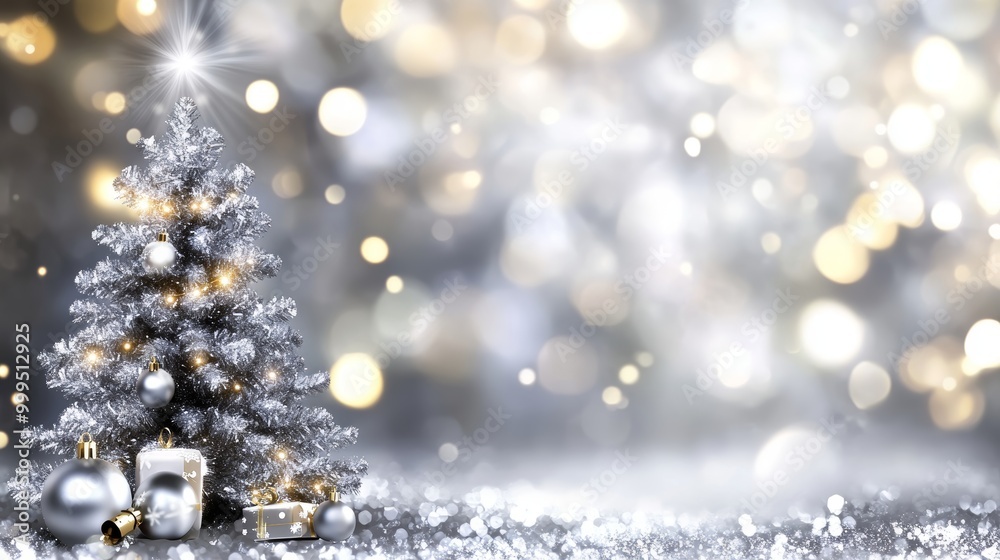 Silver background Abstract Bokeh Christmas. Silver background Abstract Bokeh Christmas.