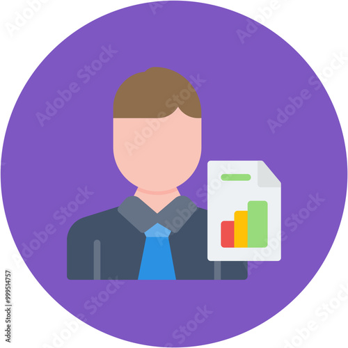 Business Analyst icon vector image. Can be used for Diversity.