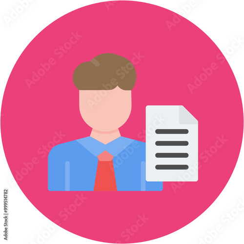 Clerk icon vector image. Can be used for Diversity.