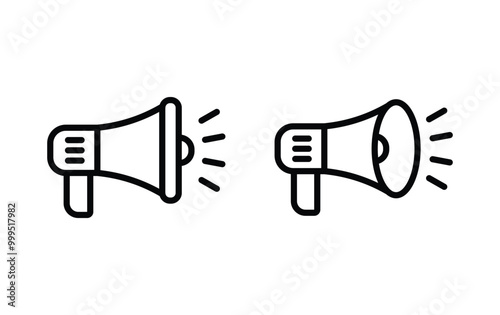 Megaphone icon, megapgone sign vector
