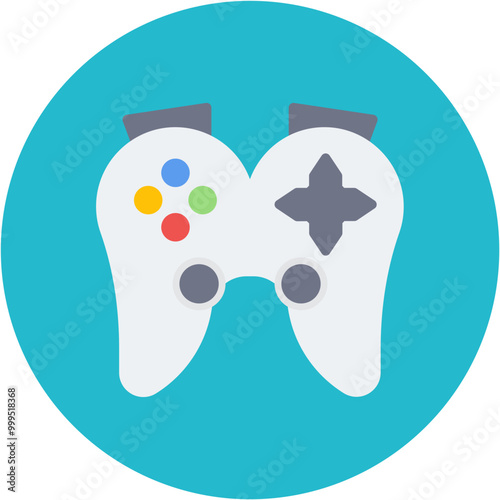 Joypad icon vector image. Can be used for Retro.