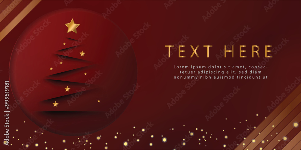 Naklejka premium christmas day blackground red with space for text