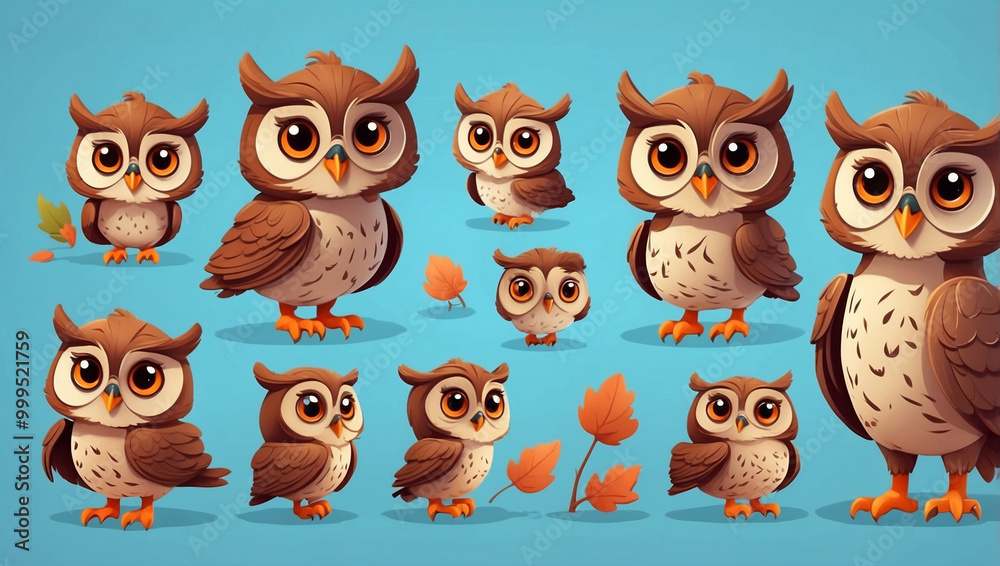 Owl Character Illustration Owl Character Illustration