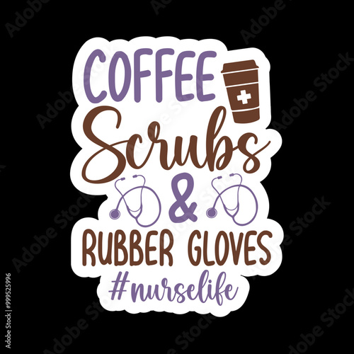 Coffee Scrubs And Rubber Gloves