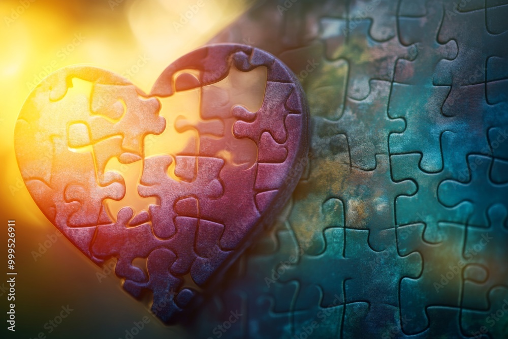 Heart Shaped Puzzle: Love and Connection
