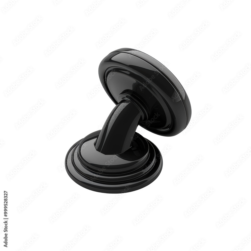 Black Rubber Door Stopper on Transparent Background Black Rubber Door Stopper on Transparent Background