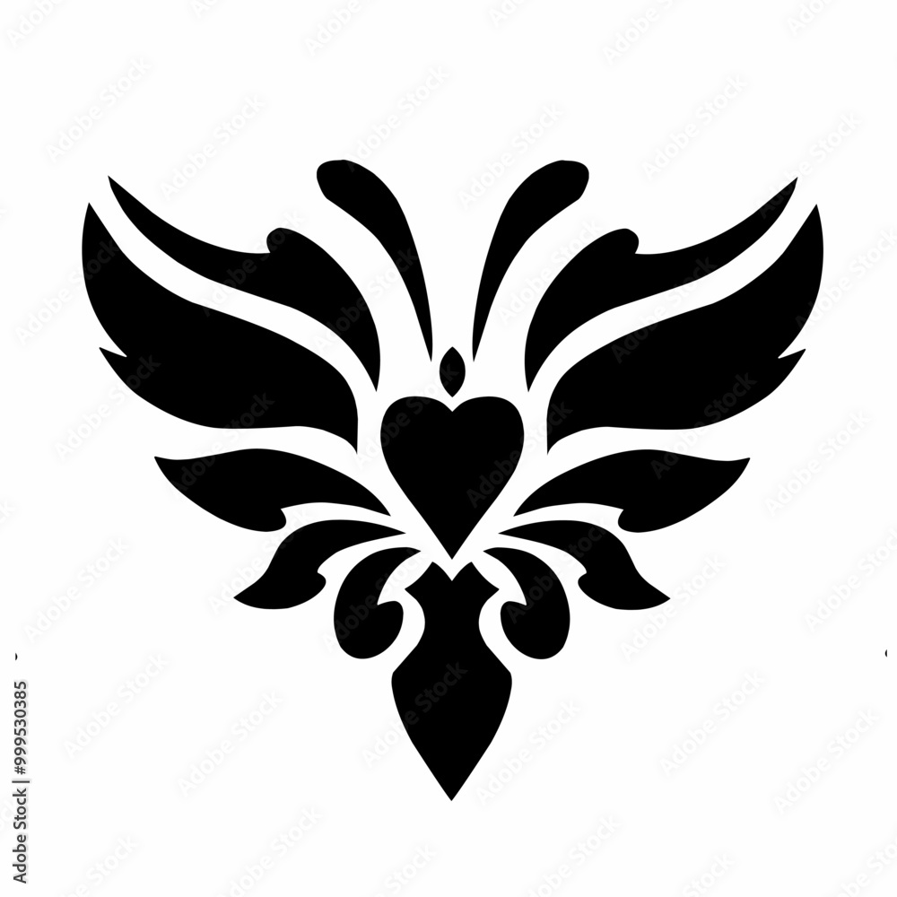 illustration vector graphic of clipart design tribal art love illustration vector graphic of clipart design tribal art love