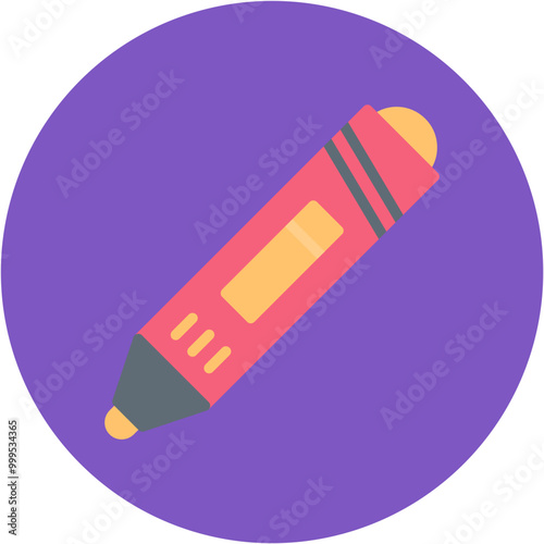 3d Pen icon vector image. Can be used for Printing.