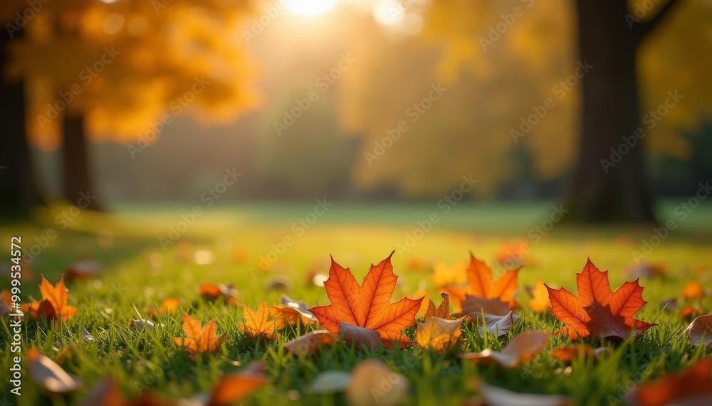 Autumns Bliss A Field of Falling Leaves Autumns Bliss A Field of Falling Leaves