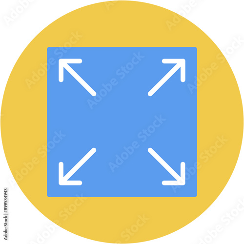 Fit To Width icon vector image. Can be used for Printing.