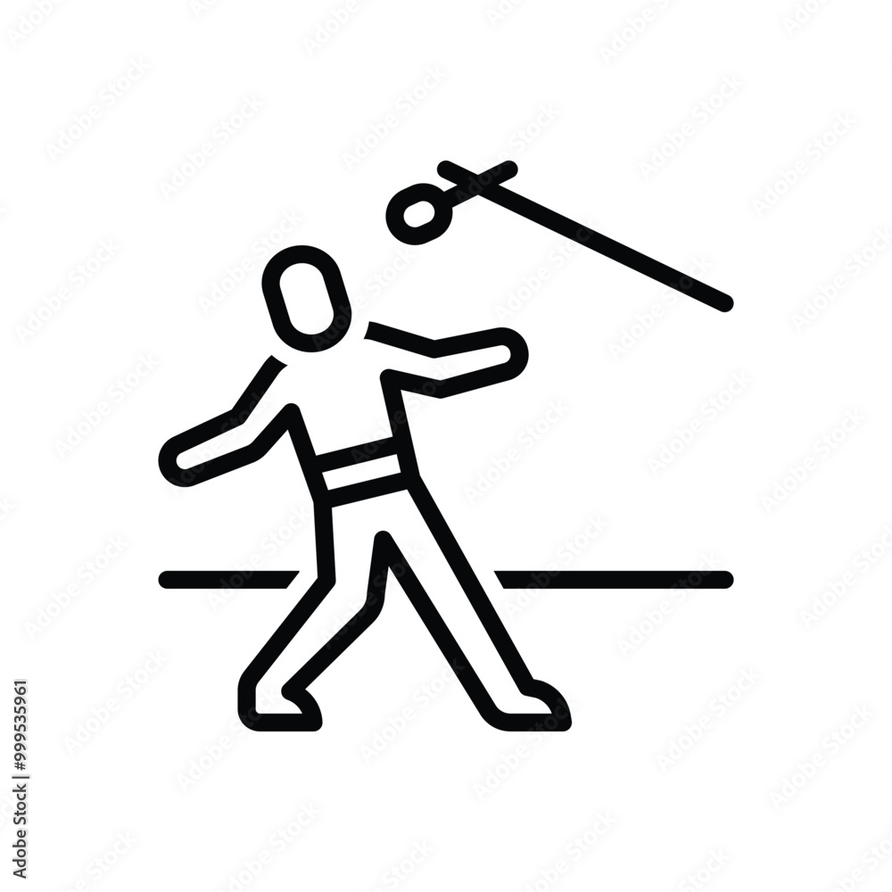 Black line icon for acting Black line icon for acting