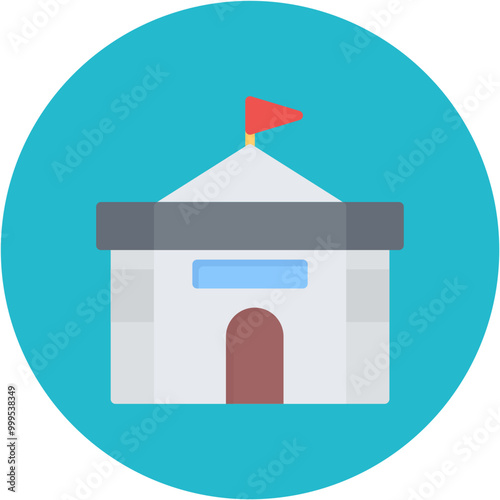 Local Accommodation icon vector image. Can be used for Golf.