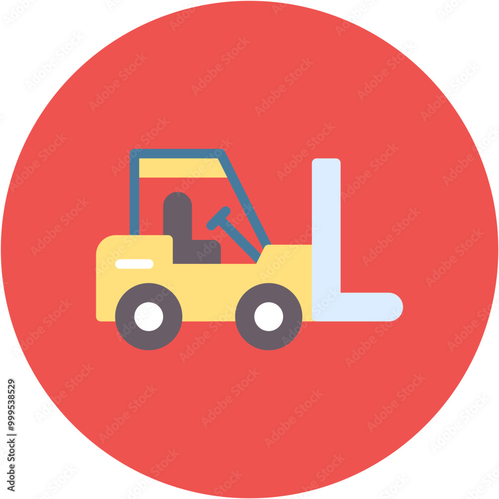 Forklift icon vector image. Can be used for Supply Chain. Forklift icon vector image. Can be used for Supply Chain.