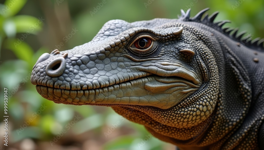  The majestic gaze of a prehistoric creature