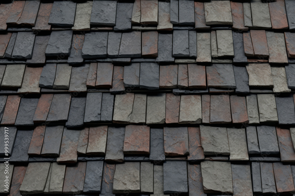 Processed collage of slate roof tiles surface texture. Background for banner, backdrop or texture Processed collage of slate roof tiles surface texture. Background for banner, backdrop or texture