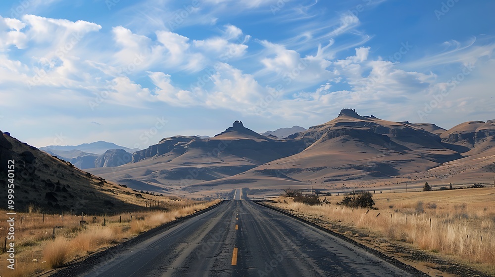 The view from the road heading west toward the states lions head The view from the road heading west toward the states lions head