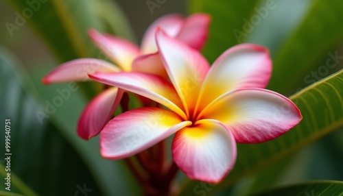  Vibrant tropical flower blooming in nature