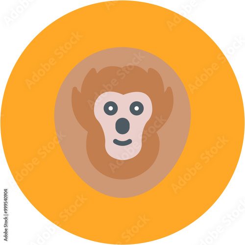 Orangutan icon vector image. Can be used for Rainforest.