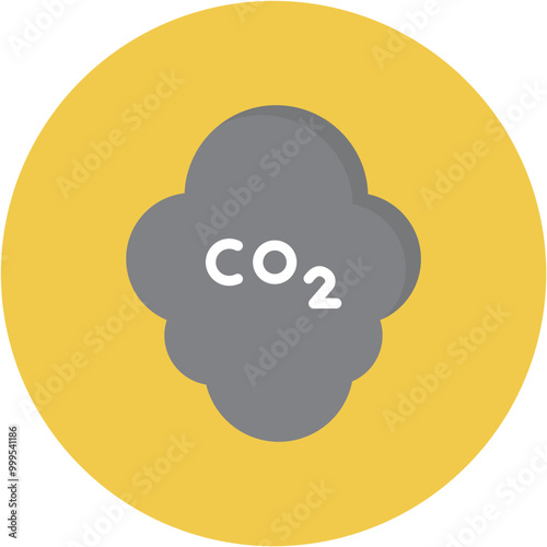 Carbon Dioxide icon vector image. Can be used for Global Warming.