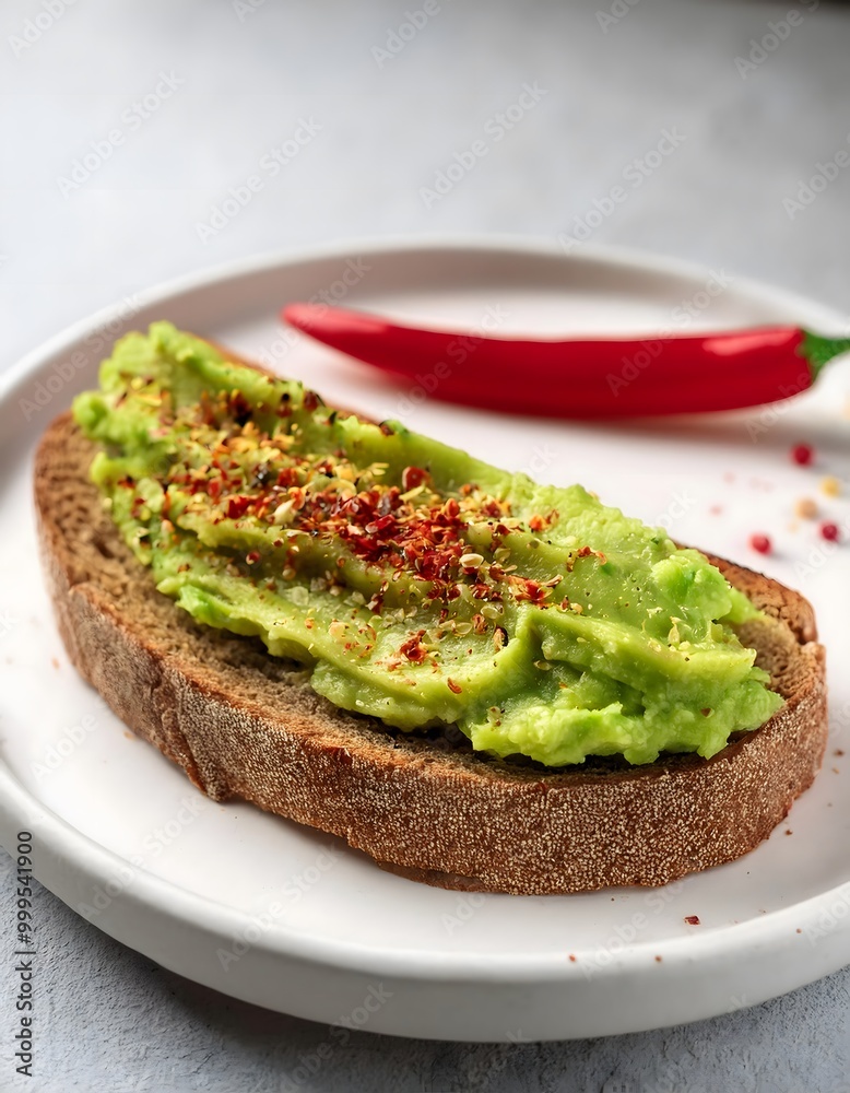 Smashed Avocado on Rye Bread Smashed Avocado on Rye Bread