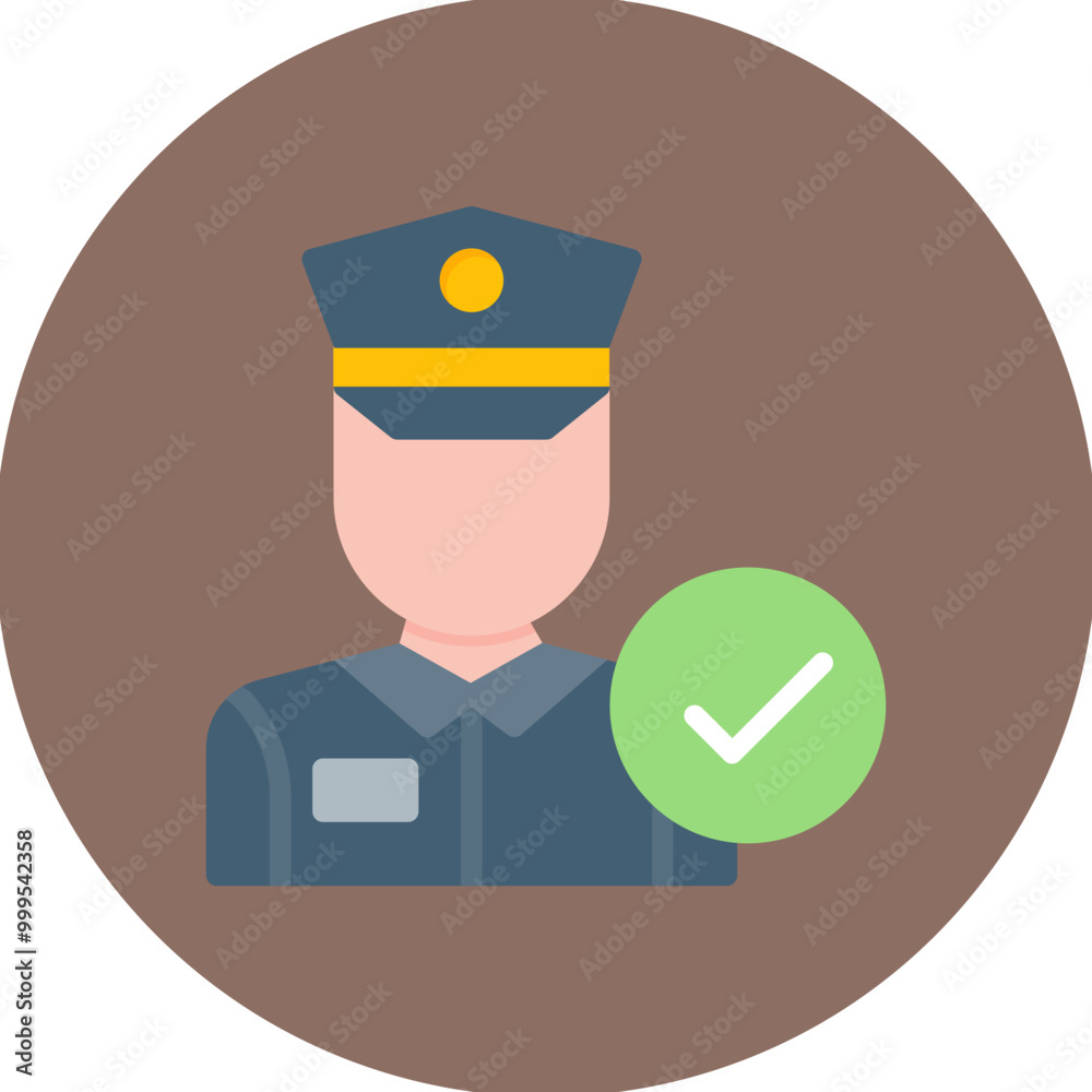 Corrections Officers icon vector image. Can be used for Public Services.